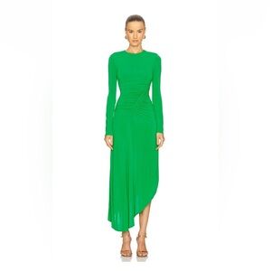 ALC Green Ruched Long Sleeve Dress Size Small